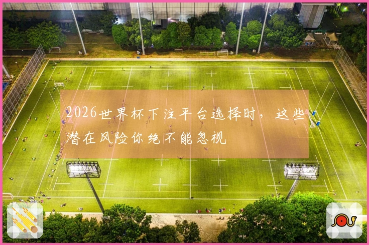 2026世界杯下注平台选择时，这些潜在风险你绝不能忽视